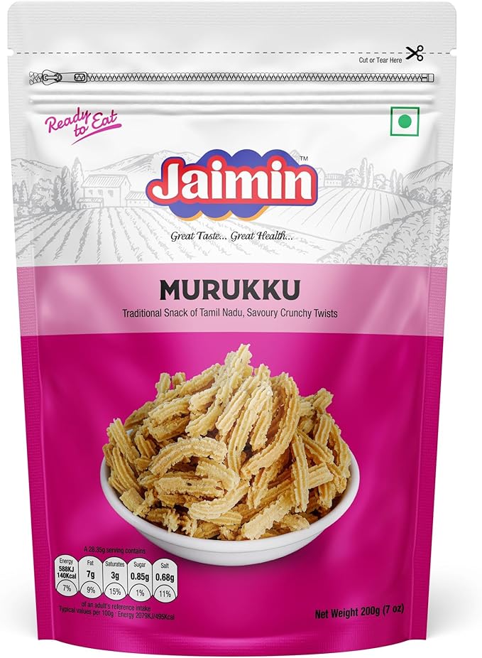 8108LRloD9L._AC_SX679_ Jaimin Murukku 200gm - Image 1